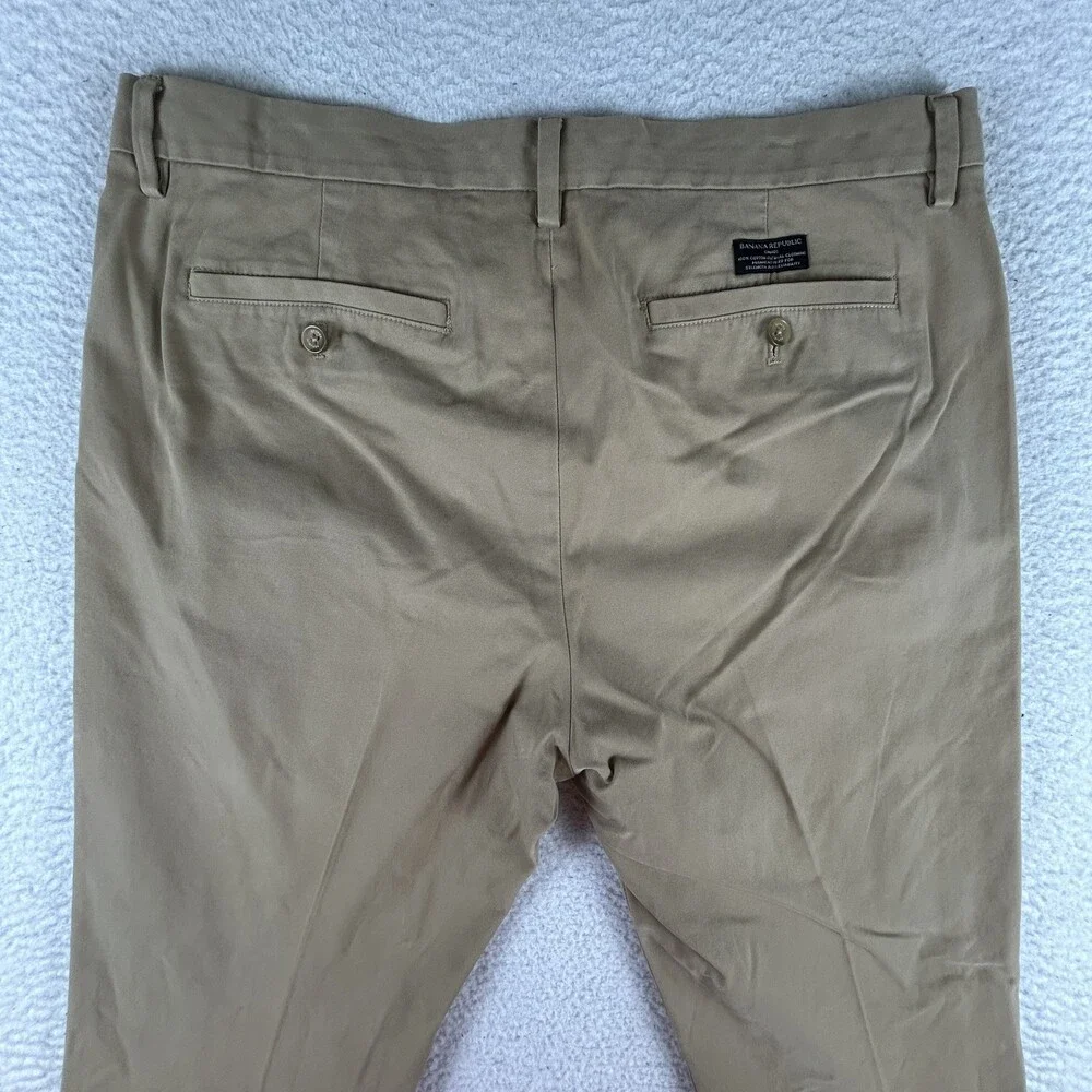 Banana Republic Pants Mens 35x32 Emerson Chino Classic Fit Flat Front